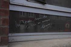 A goodbye message on an evacuated house awaiting its destruction in Chaudfontaine: "Goodbye since 1968: I will miss you. Fabienne."